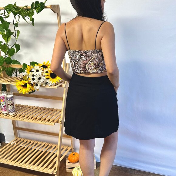 Paisley Velvet Crop Top - Picture 4 of 4